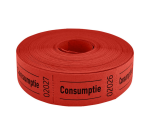 Consumption voucher CombiCraft 57x30mm double-sided 2x 1000 pieces red