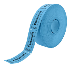 Consumption voucher CombiCraft 57x30mm double-sided 2x 1000 pieces blue