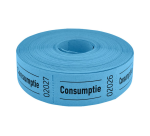 Consumption voucher CombiCraft 57x30mm double-sided 2x 1000 pieces blue