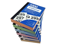 Ticket vestiaire CombiCraft numéro 1-1000 6 carnets