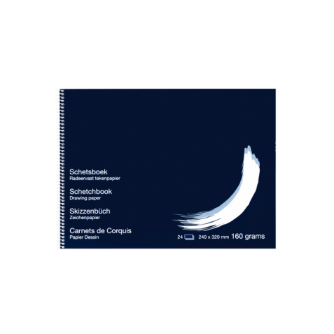 Schetsboek Papyrus 240x320mm 160gr 24 vel