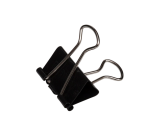 MAUL 215 Foldback Paper Clips 25mm Black Pack of 12