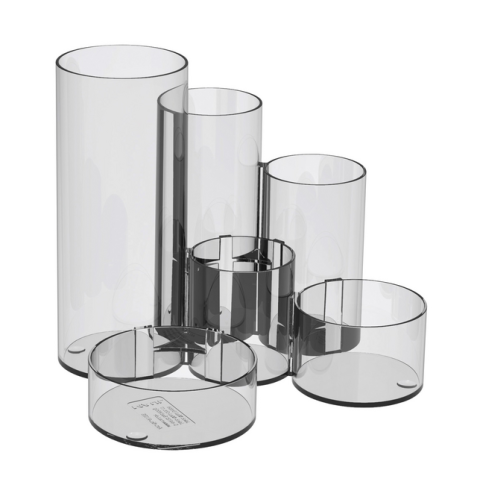 Organiseur MAULtubo 6 compartiments Ø150x125mm transparent