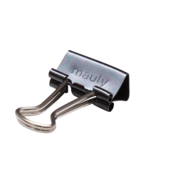 Pince à papier MAUL 215 Foldback 13mm noir - pack de 12