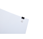 MAUL 215 Foldback Paper Clips 13mm Black - Pack of 12
