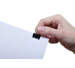 Pince à papier MAUL 215 Foldback 19mm noir 12 pièces