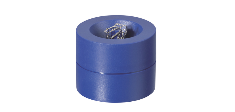 Magnetischer Büroklammernspender MAULpro Ø73mmx60mm blau