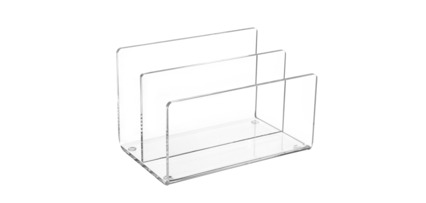 Envelopstandaard MAUL 2vaks 150x100x100mm acryl