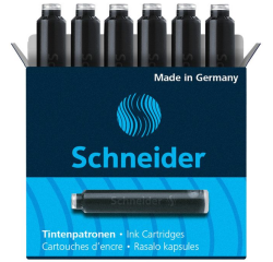 Schneider ink cartridge DIN black box of 6 pieces