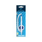 Stylo bille de comptoir Schneider Klick-Fix Medium bleu blister 1 pièce