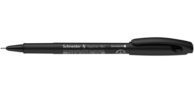 Fineliner Schneider Topliner 967 0.4mm zwart