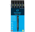 Viltstift Schneider Maxx 130 rond 1-3mm zwart