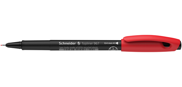 Fineliner Schneider Topliner 967 0.4mm rood