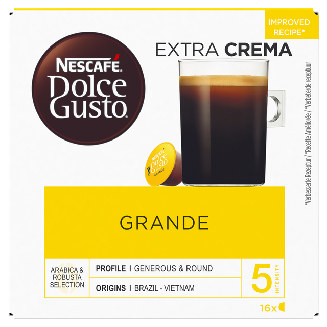 Capsules de café Nescafé Dolce Gusto Lungo N° 6 - Boîte de 16 sur