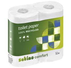 Papier toilette Satino Comfort MT1 062240 2 épaisseurs 200 feuilles blanc