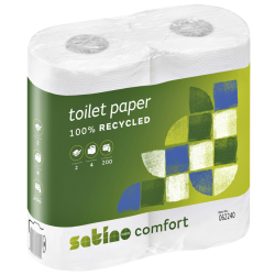 Papier toilette Satino Comfort MT1 062240 2 épaisseurs 200 feuilles blanc