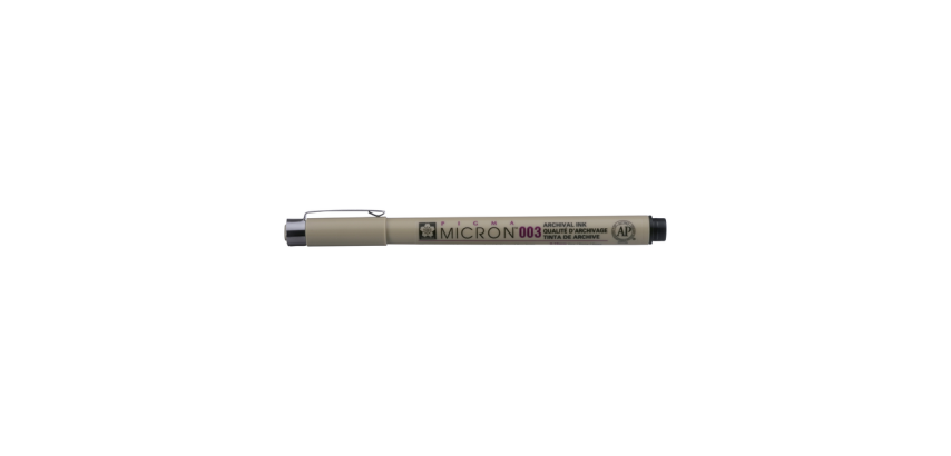 Fineliner Sakura Pigma Micron 003 0.15mm zwart