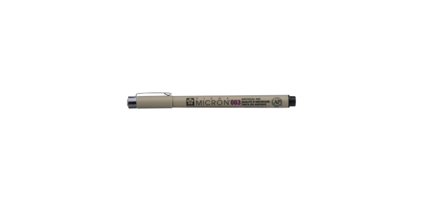 Sakura Pigma Micron 003 0.15mm black fineliner