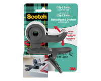 Dévidoir Scotch Clip C19 gris foncé + 1 rouleau Magic 8,89mx19mm