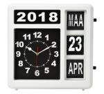 Horloge murale Perel analogique 310x310mm version néerlandaise blanc