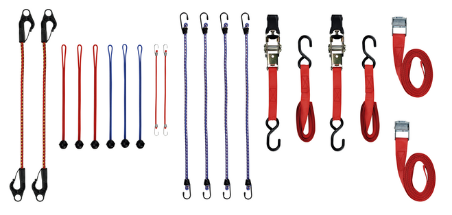 Sangles d'arrimange et tendeurs Toolland 20 pièces