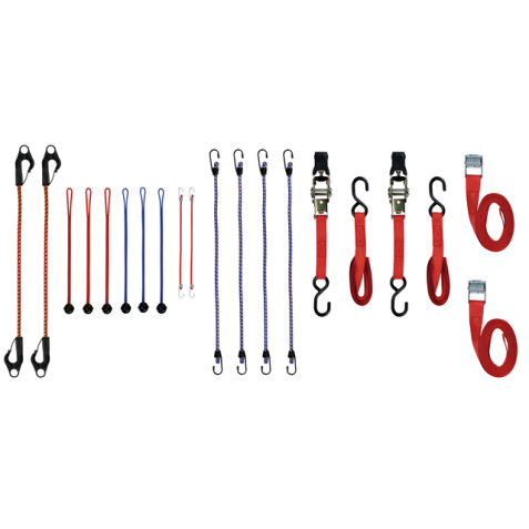 Sangles d'arrimange et tendeurs Toolland 20 pièces