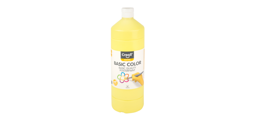 Plakkaatverf Creall basic lichtgeel 1000ml