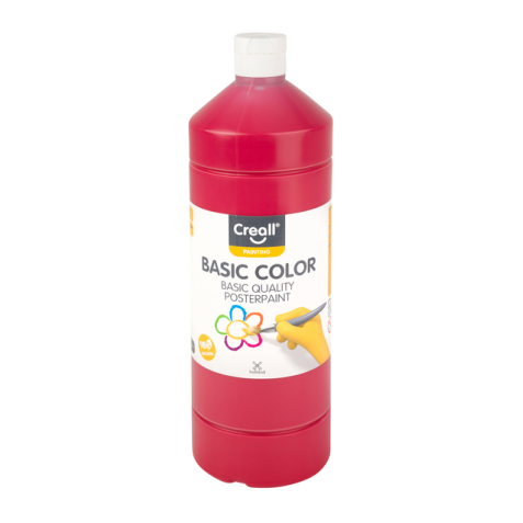 Plakkaatverf Creall basic rood 1000ml