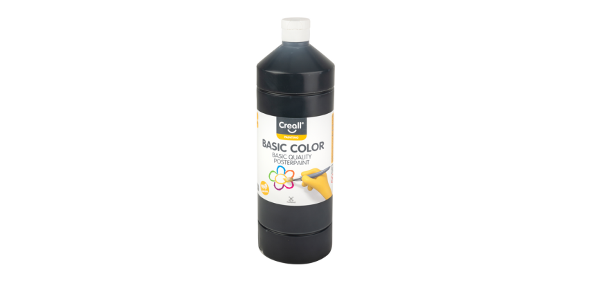 Plakkaatverf Creall basic zwart 1000ml