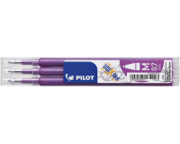 Rollerpenvulling Pilot friXion medium paars set à 3 stuks