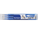 Recharge pour stylo effaçable Pilot FriXion Ball pointe moyenne 0,7 mm - Pochette de 3