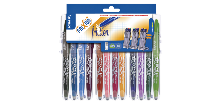 Roller PILOT FriXion Set2Go Medium assorti 12 pièces