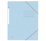 Chemise à élastique Oxford Top File+ A4 pastel bleu