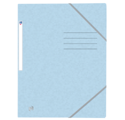 Chemise à élastique Oxford Top File+ A4 pastel bleu