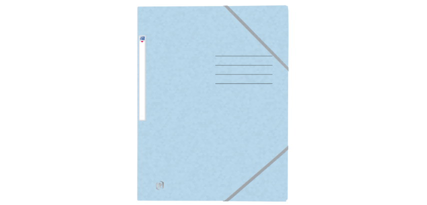 Oxford Top File+ Gummizugmappe A4 Pastellblau