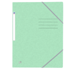 Elastomap Oxford Top File+ A4 3 kleppen 390gr pastel groen
