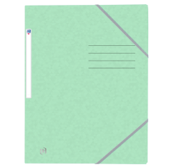 Chemise à élastique Oxford Top File+ A4 pastel vert