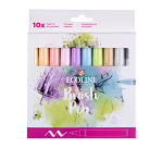 Feutre pinceau Talens Ecoline Pastel assorti 10 pièces