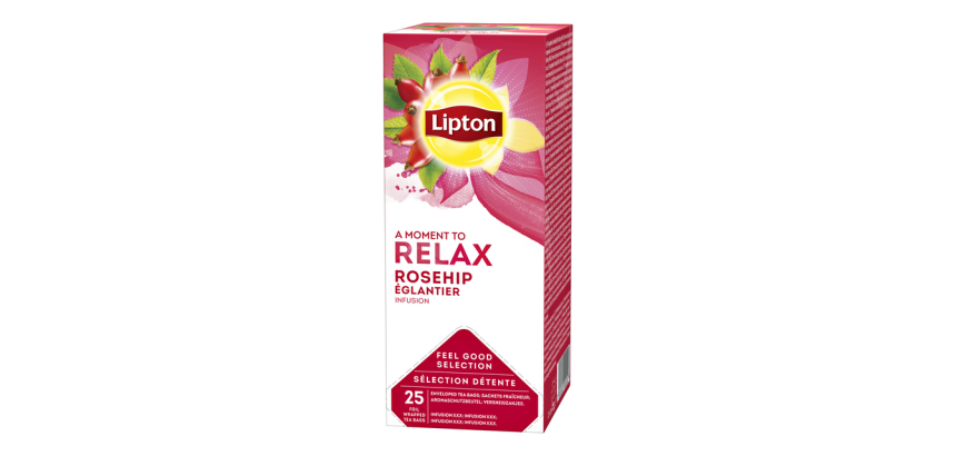 Infusion Églantier Lipton Relax - Boîte de 25 sachets