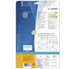 Etiket HERMA 8670 A4 63.5x38.1mm folie transparant mat 525 stuks