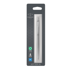 Stylo bille Parker Jotter XL Monochrome Stainless Steel Medium blister