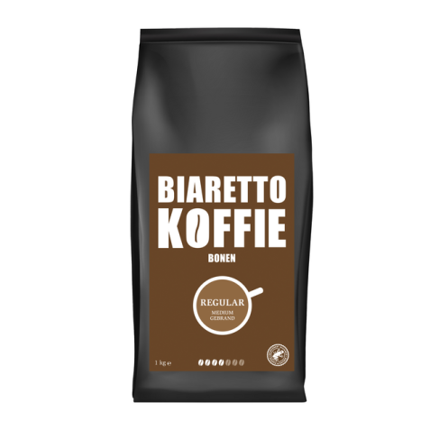 Koffie Biaretto bonen regular 1000 gram