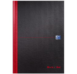 Cahier de notes Oxford Black n'Red A4 96 feuilles uni