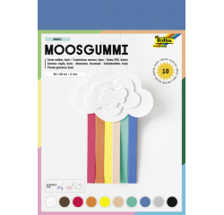 Mousse Folia Basic 20x29cm 10 couleurs