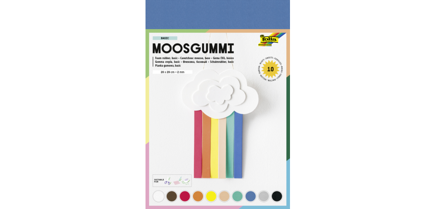 Folia Basic Foam 20x29cm 10 colors