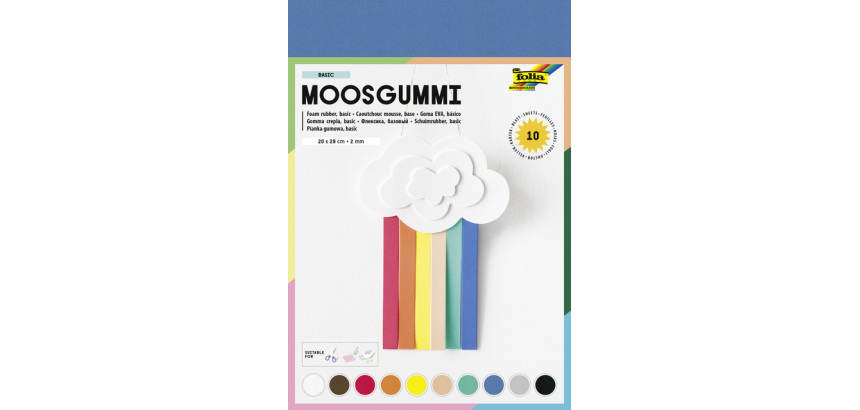 Foam Folia 20x29cm basic 10 kleuren