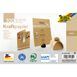 Papier kraft Folia A5 120g 100 feuilles