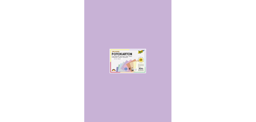 Folia Photo Card 50x70cm 300g 100 Sheets Assorted Pastel