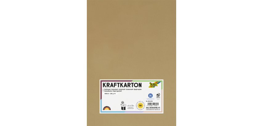 Papier kraft Folia A4 230g 50 feuilles