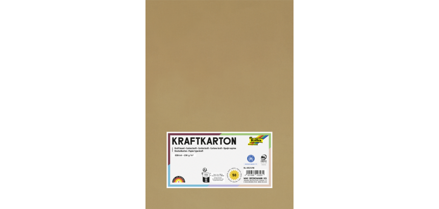 Papier kraft Folia A4 230g 50 feuilles